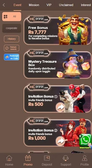 HC777 Game Bonuses
