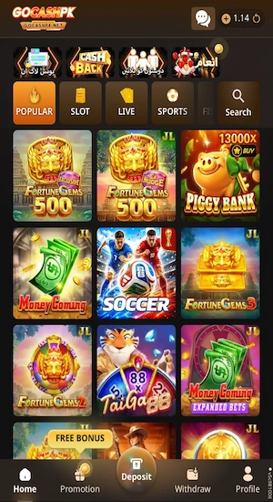 GOCASH PK All Games
