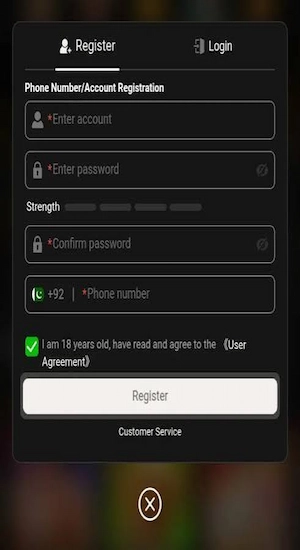 GGR678 Game Register